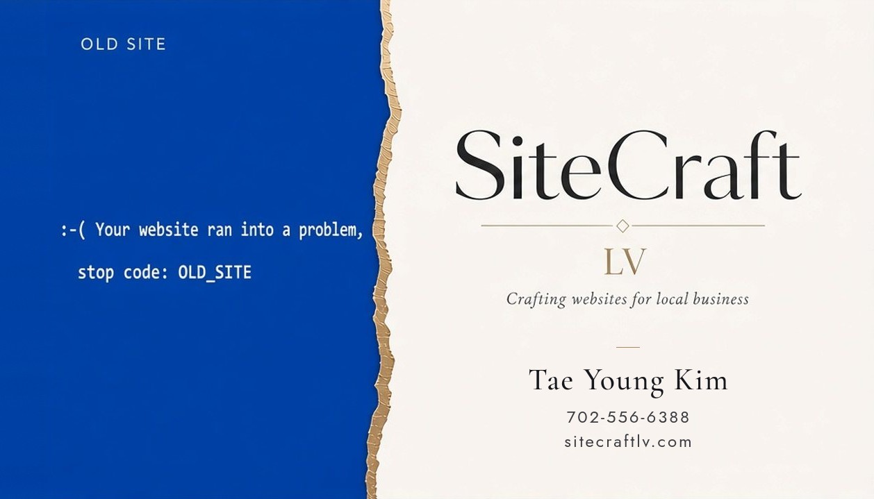 SiteCraft LV business card — Tae Young Kim
